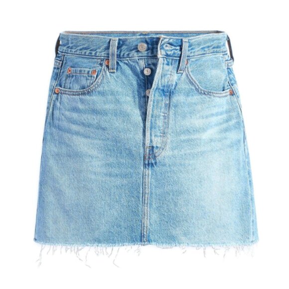 Levi's Ribcage Denim Mini Skirt - 25 - Picture 1 of 13